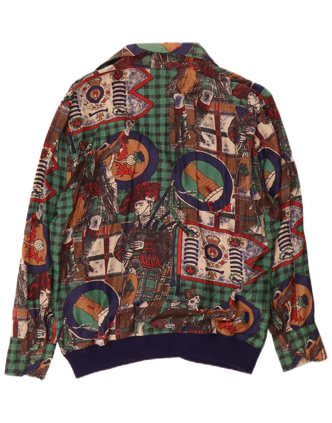 Camicetta a maniche lunghe con grafica Tru da donna, EU 40, motivo a quadri multicolore medio