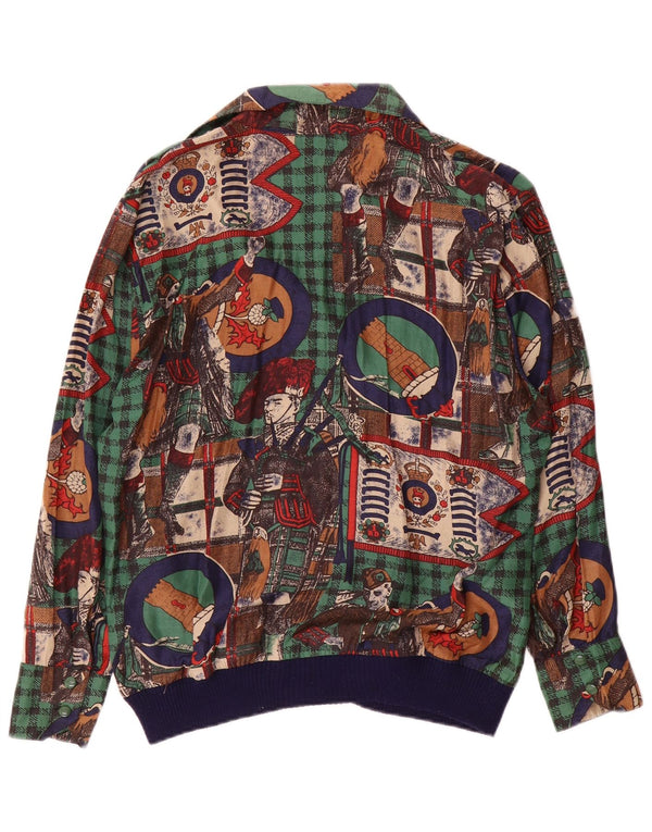 Camicetta a maniche lunghe con grafica Tru da donna, EU 40, motivo a quadri multicolore medio