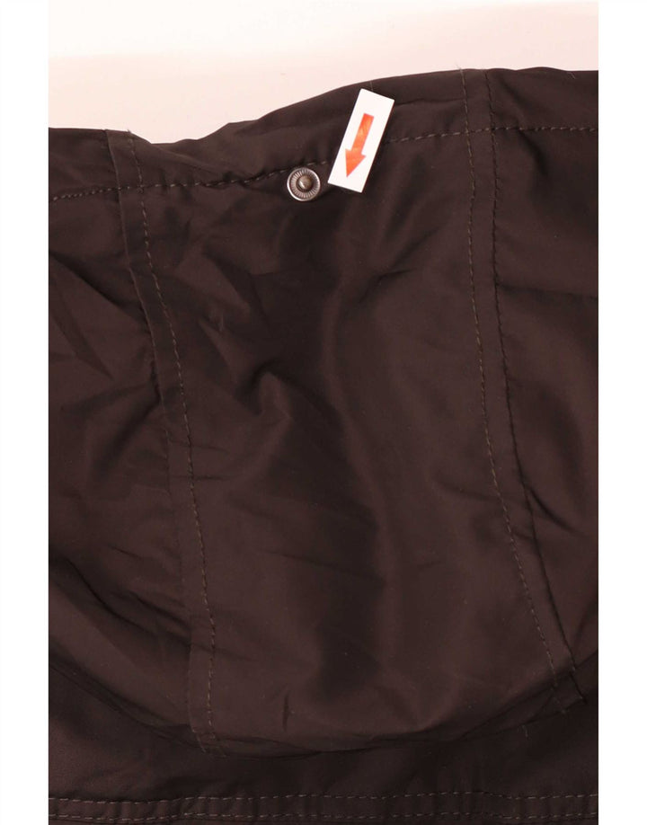 Giacca imbottita con cappuccio da uomo Zara UK 38 Poliestere marrone medio