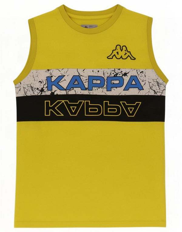 Top con grafica Kappa per ragazzi 15-16 anni Giallo