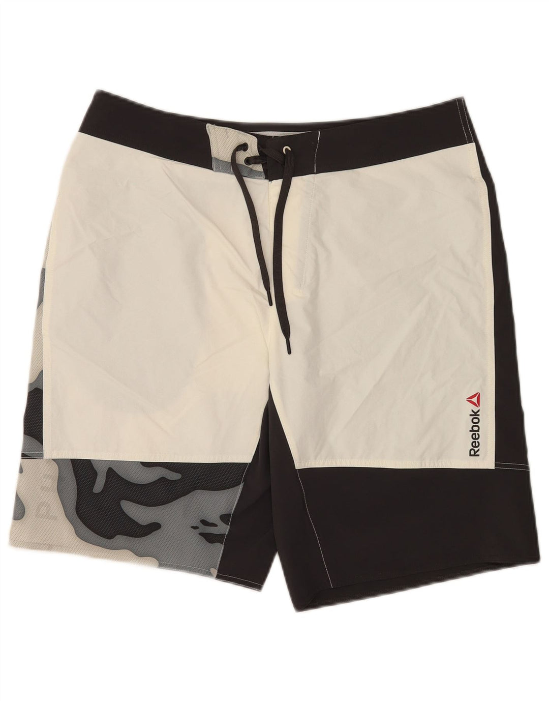 Pantaloncini da bagno Reebok Speedwick Graphic da uomo, colore nero medio