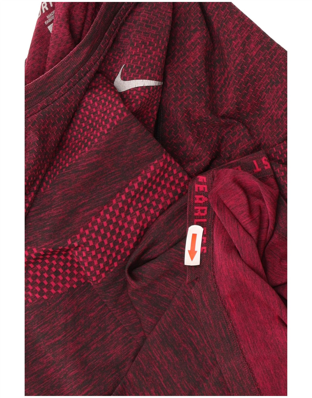 T-shirt Nike Dri Fit da uomo, media, bordeaux screziata