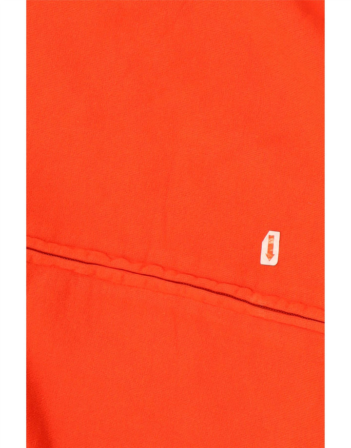 Giacca da tuta da uomo Kappa in cotone arancione medio