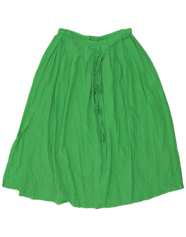 Gonna svasata da donna Jack Wills UK 12 media W28 viscosa geometrica verde