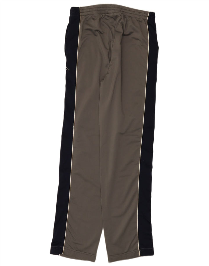 Pantaloni da tuta da donna Kappa in poliestere color block grigio medio