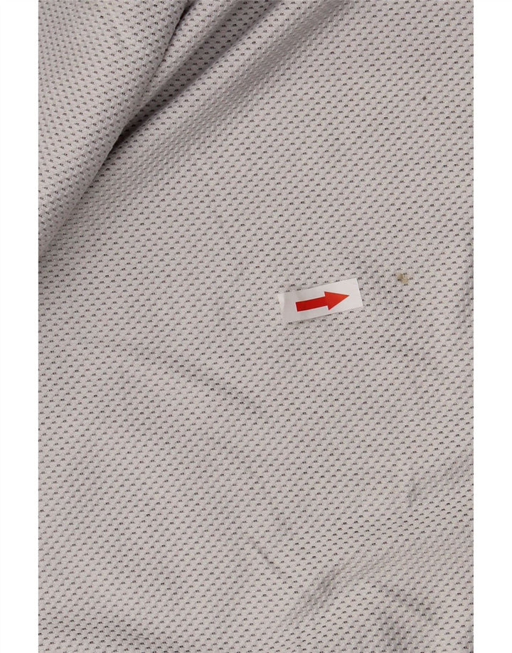 CALVIN KLEIN Top da tuta pullover con zip e collo da uomo grigio medio maculato