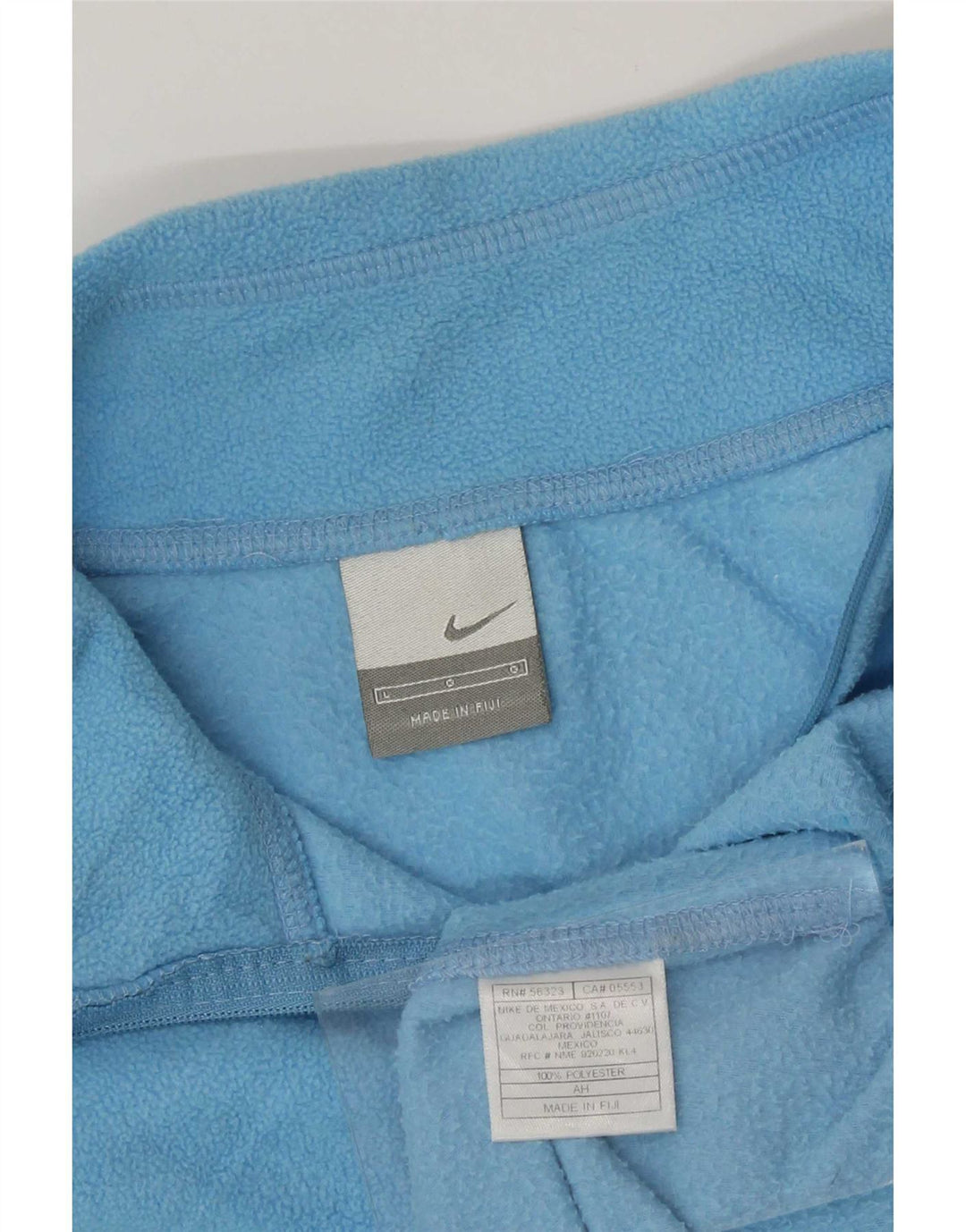 Gilet in pile da donna Nike UK 14 grande blu poliestere