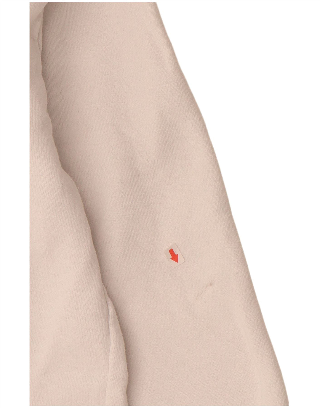 ELLESSE Felpa con cappuccio grafica da uomo, piccola, in cotone bianco sporco