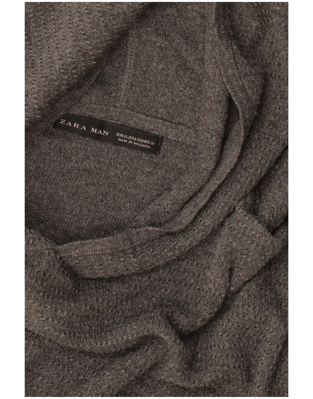 Maglione con cappuccio Zara da uomo XL grigio