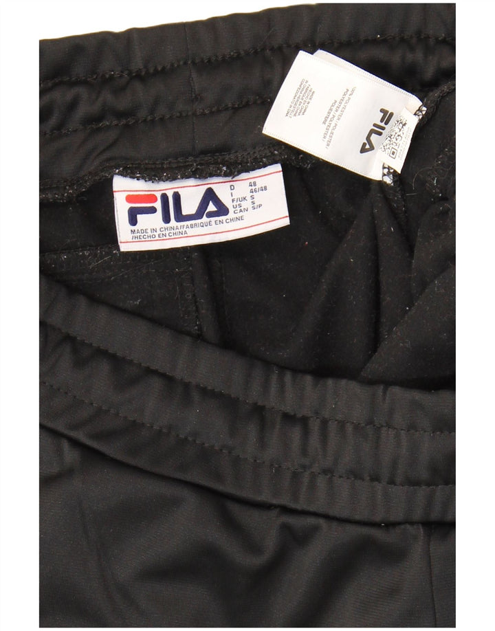 Pantaloni da tuta con grafica Fila da uomo piccoli in poliestere nero