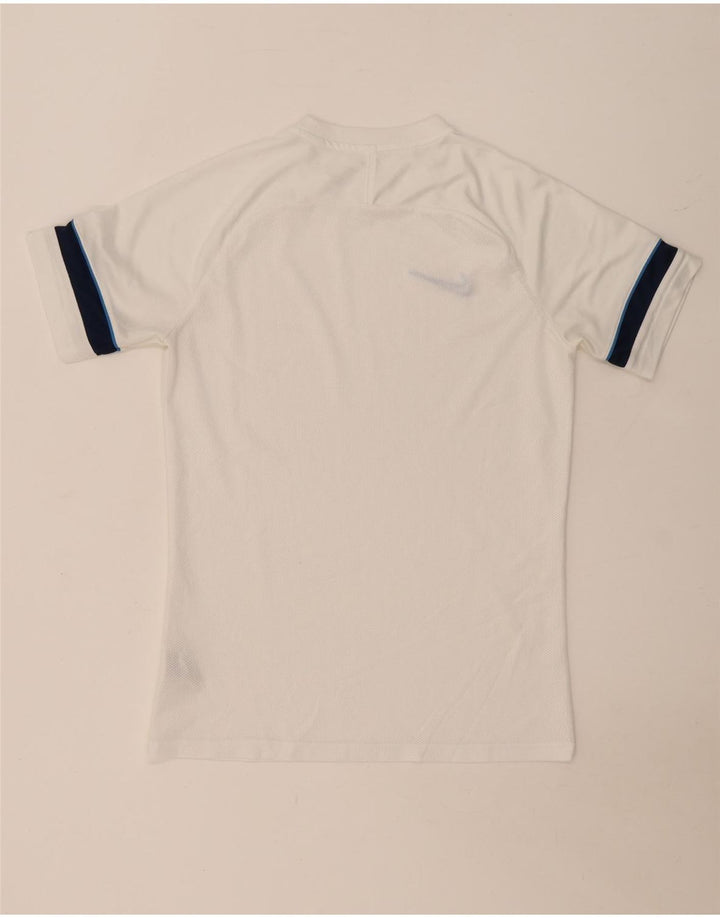 NIKE T-shirt da uomo Dri Fit Top in poliestere color block bianco medio