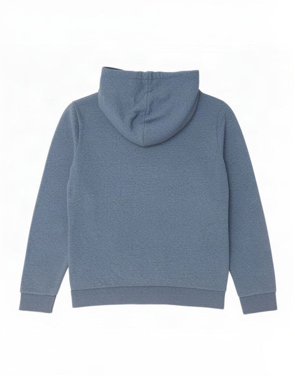 Maglione con cappuccio grafico da donna Adidas UK 8/10 piccolo cotone blu