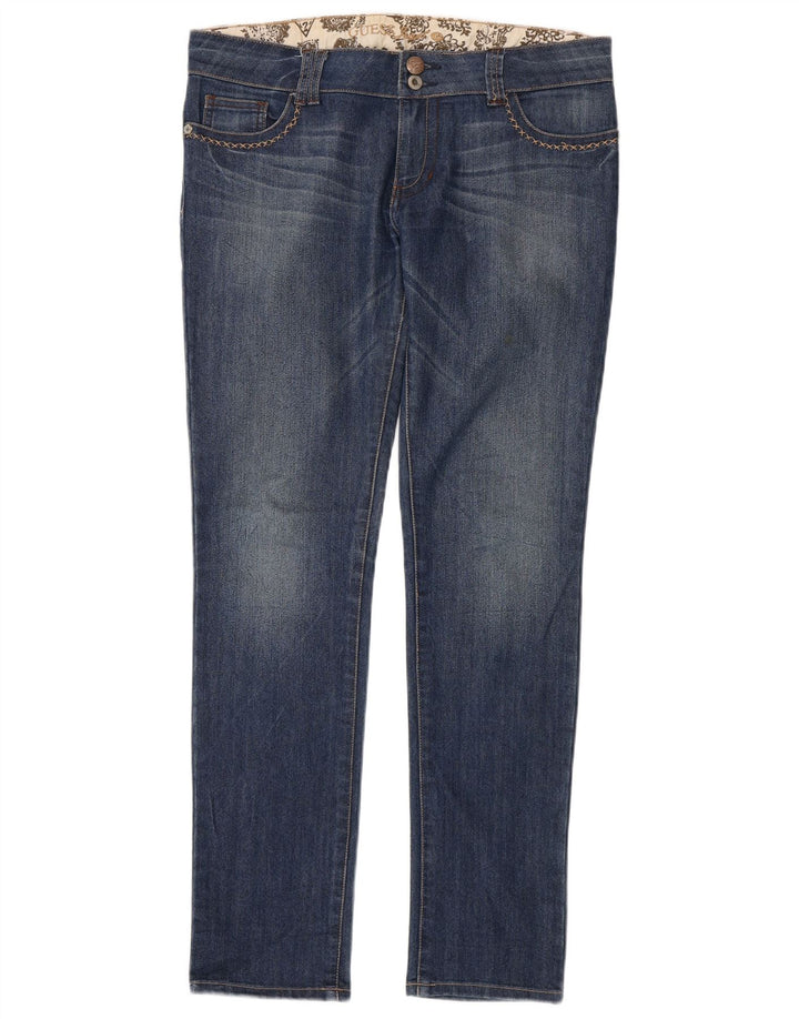 Jeans slim da donna Guess W31 L33 cotone blu