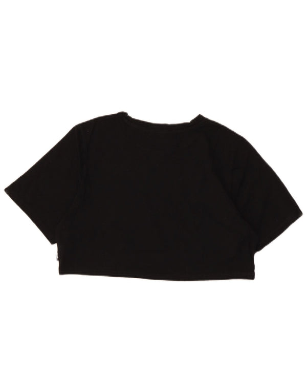 T-shirt grafica corta da donna Vans UK 12 cotone medio nero