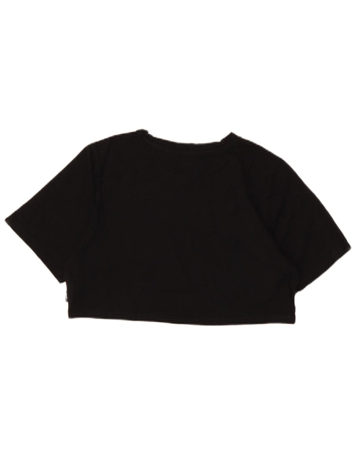 T-shirt grafica corta da donna Vans UK 12 cotone medio nero