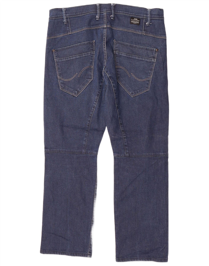 Jeans dritti da uomo Jack & Jones W36 L29 cotone blu navy
