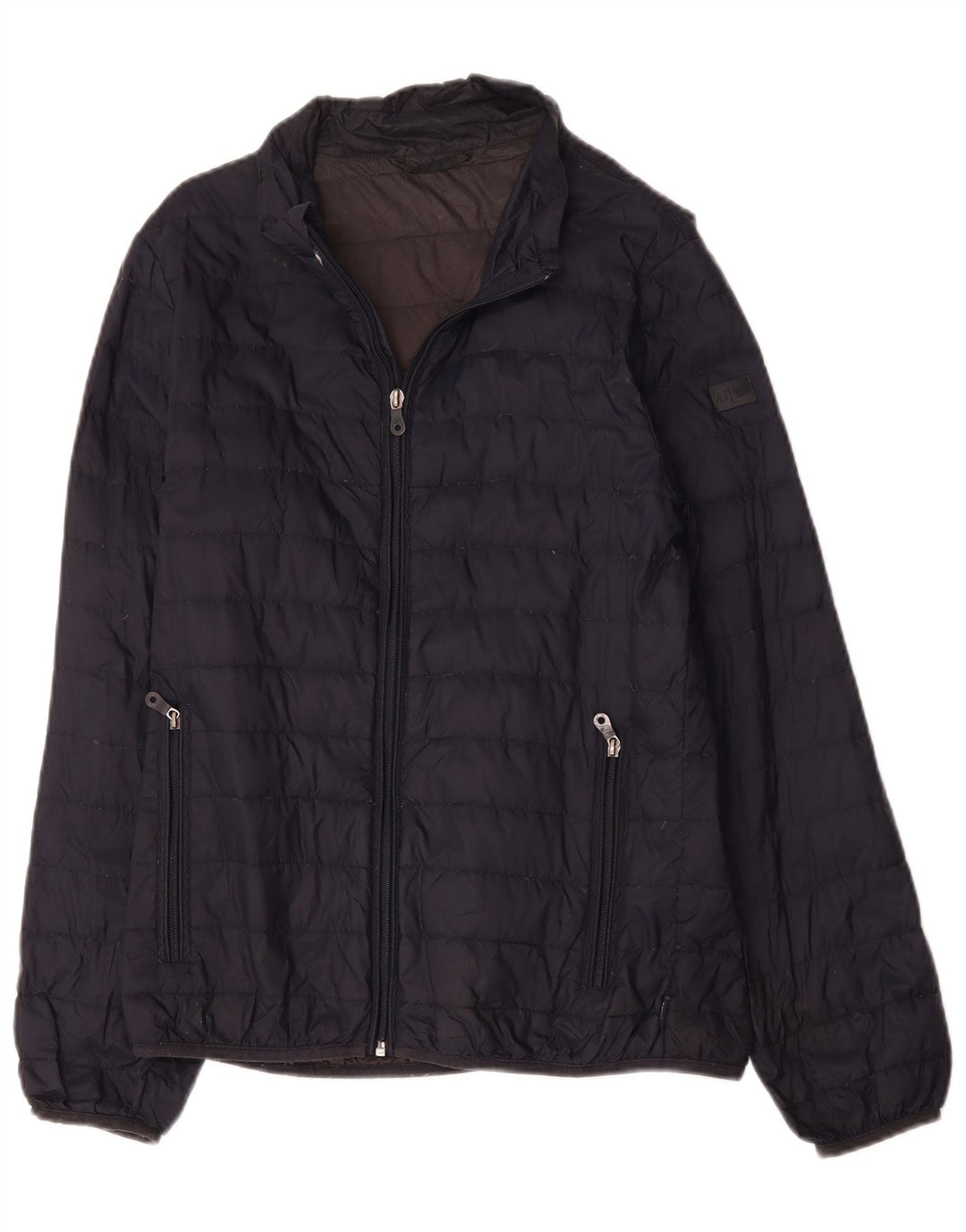 Giacca Imbottita Uomo Armani Jeans IT 48 Medium Blu Navy Poliammide