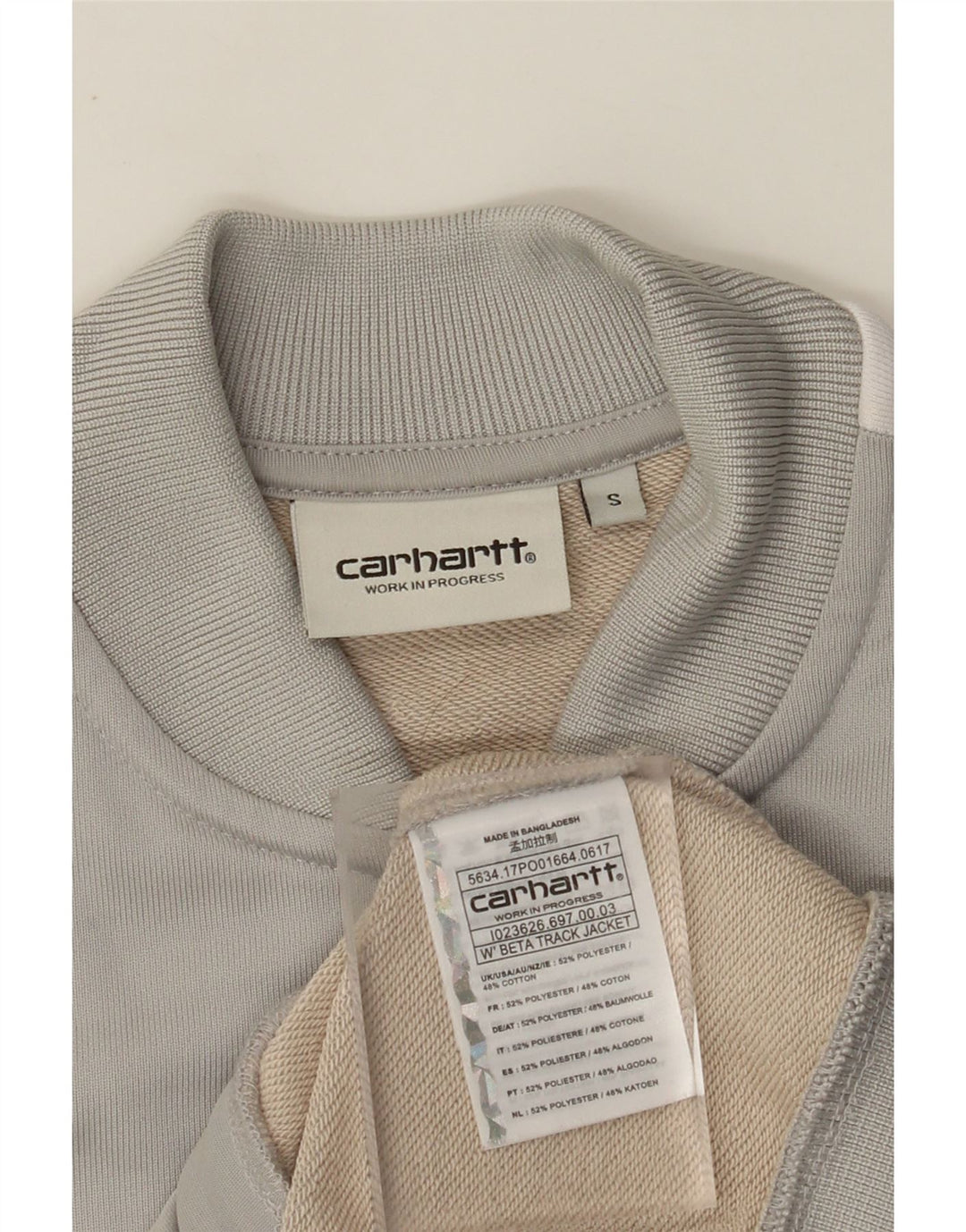 Giacca da tuta da donna CARHARTT UK 10 Small Grey Colourblock