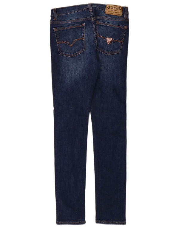 Guess Jeans Skinny Bambina 13-14 Anni W28 L31 Blu Navy Cotone