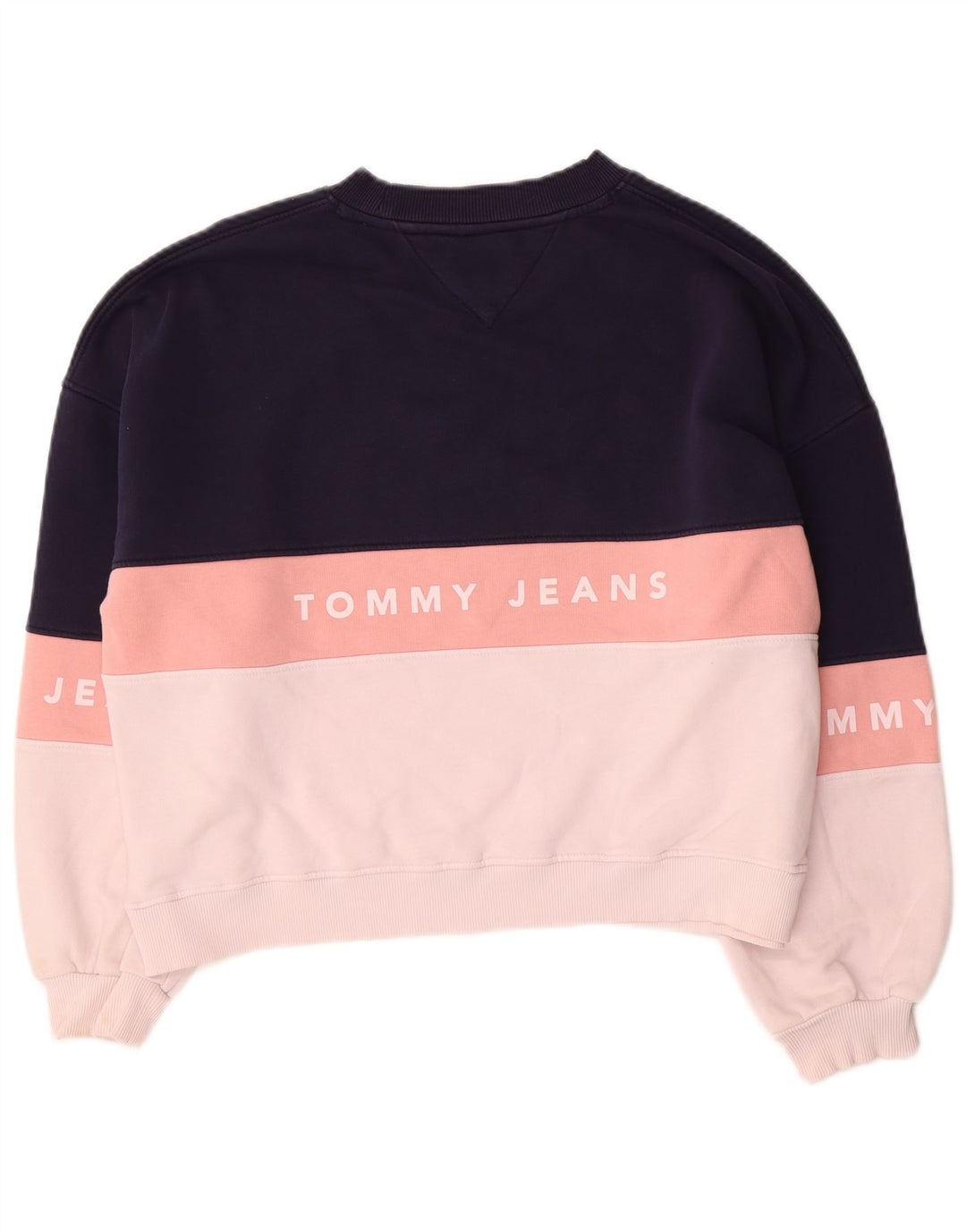 Felpa oversize da donna Tommy Hilfiger UK 10 Small Blu Navy