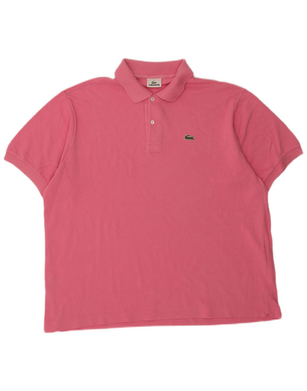 Polo da uomo Lacoste taglia 7 2XL cotone rosa