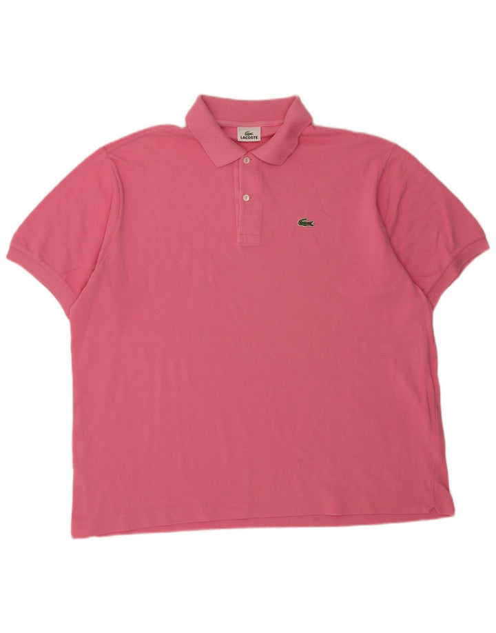 Polo da uomo Lacoste taglia 7 2XL cotone rosa