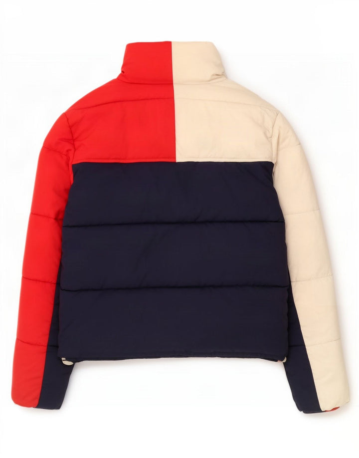 Giacca imbottita da donna Tommy Hilfiger UK 14 color block blu navy medio