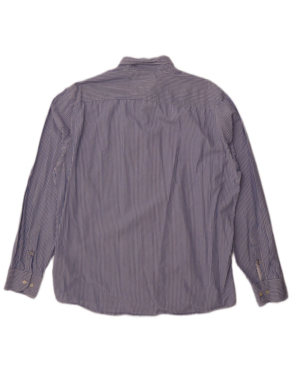 Camicia da uomo Tommy Hilfiger New York Fit XL blu cotone gessato