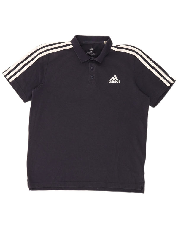 Polo Adidas da uomo media in cotone blu navy