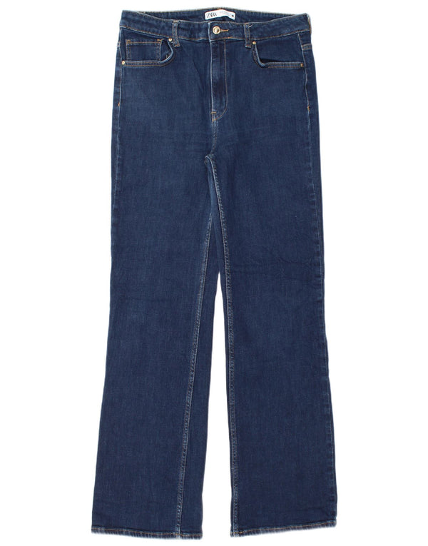 Jeans dritti da donna Zara EU 44 XL W34 L33 Blu navy