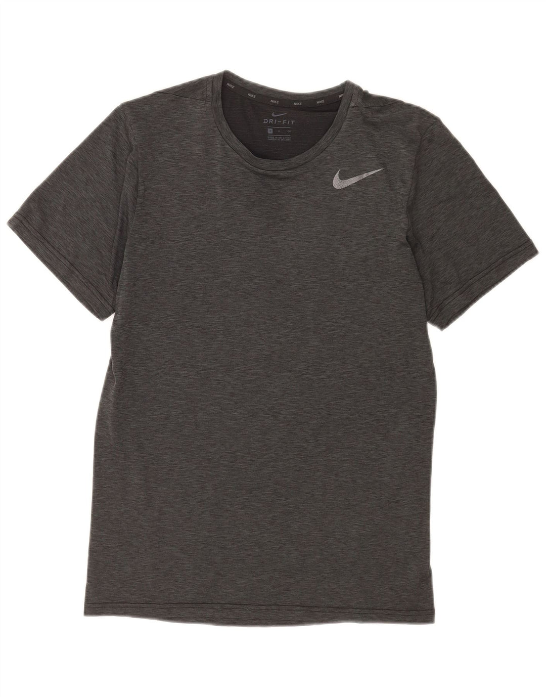 T-shirt Nike Dri Fit da uomo, piccola, in poliestere grigio