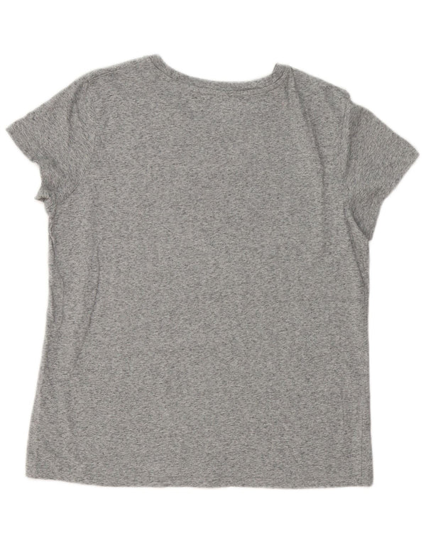 T-shirt grafica da donna Levi's Top UK 16 Large Grey Flecked