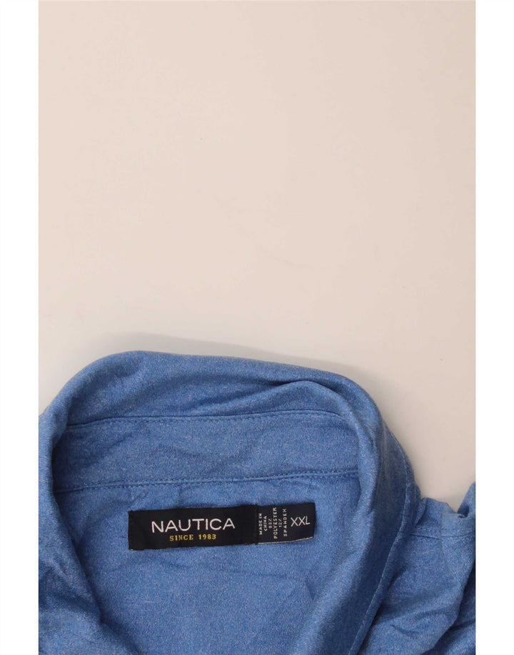 Polo da uomo Nautica 2XL blu poliestere