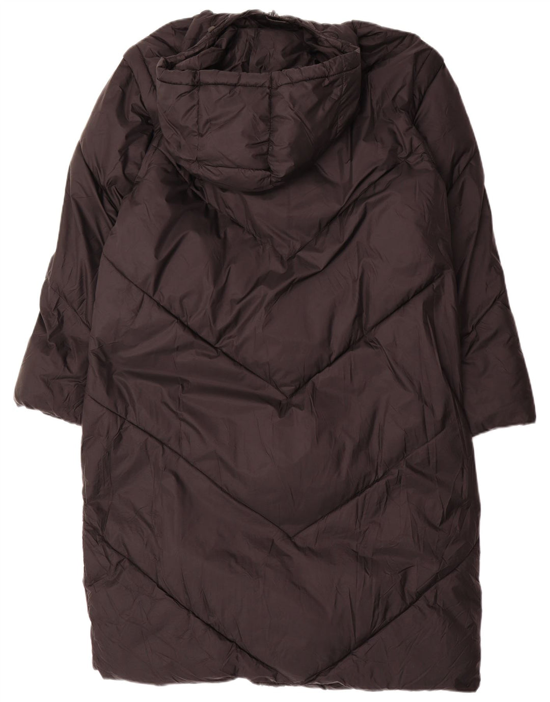 Cappotto imbottito oversize con cappuccio ZARA da donna UK 14 medio nero