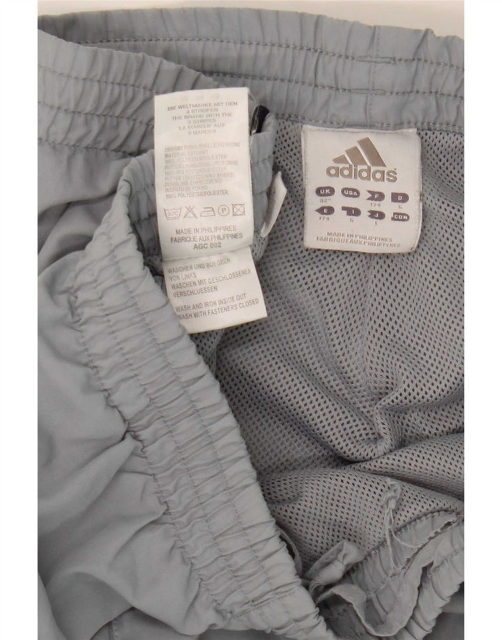 Pantaloni da tuta grafica da uomo Adidas Joggers in poliestere grigio medio