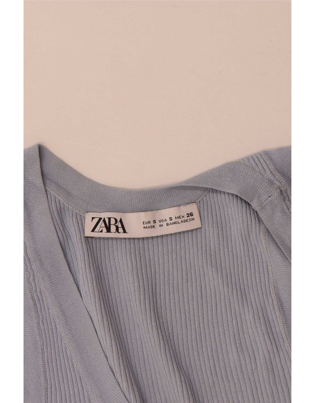 Canottiera Zara da donna UK 10 piccola in viscosa blu