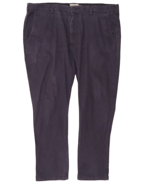 Pantaloni chino skinny da uomo Marks & Spencer W40 L29 cotone blu navy