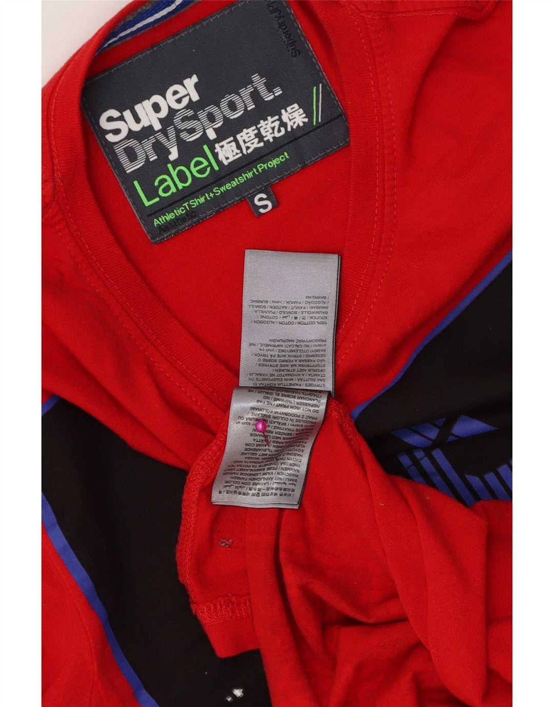 T-shirt grafica da uomo Superdry Top piccola in cotone rosso