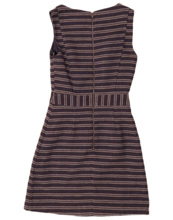 Abito da donna a trapezio senza maniche Warehouse UK 6 XS blu navy a righe