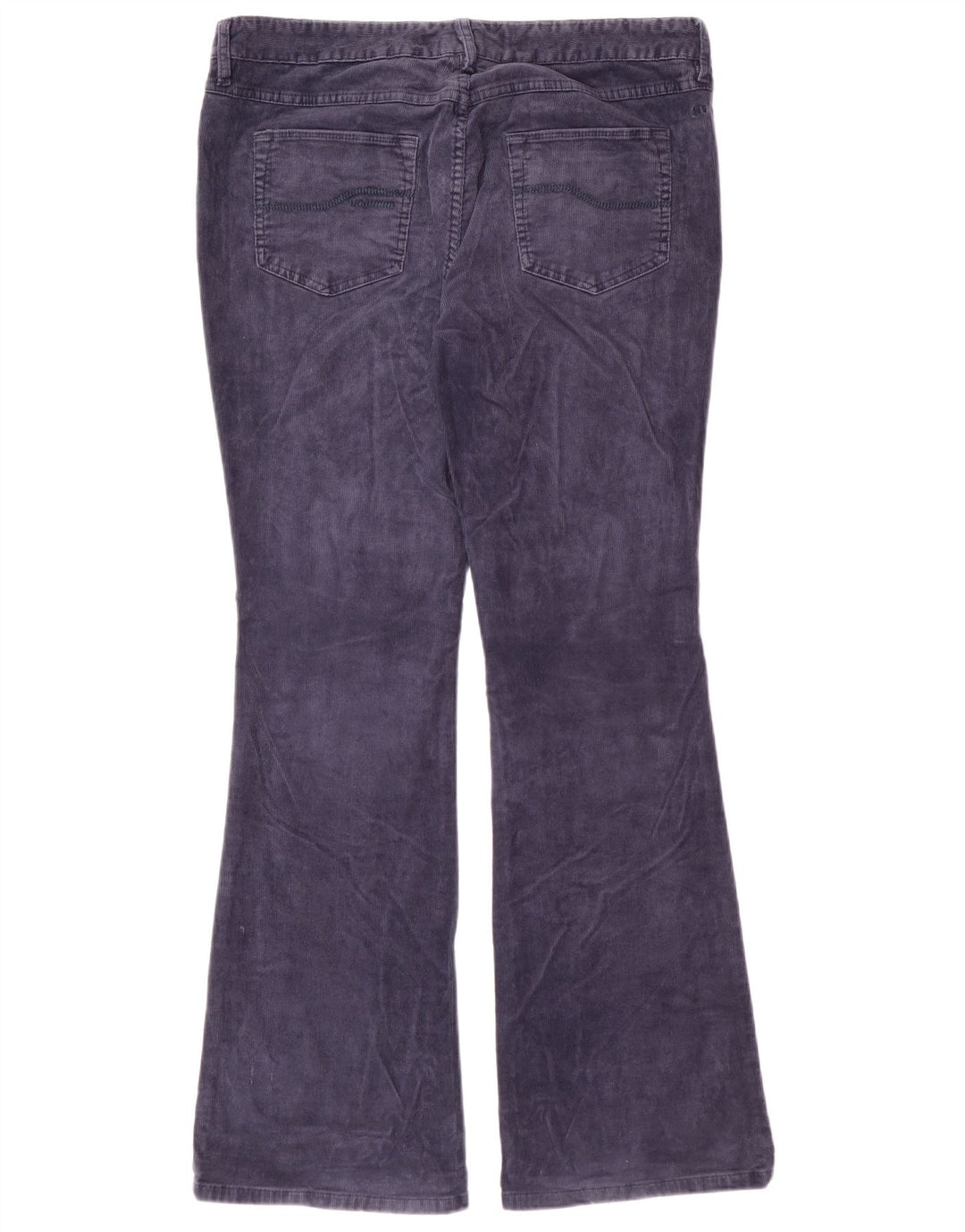 FAT FACE Pantaloni da donna in velluto a coste bootcut UK 14 Large W34 L31 Blu navy