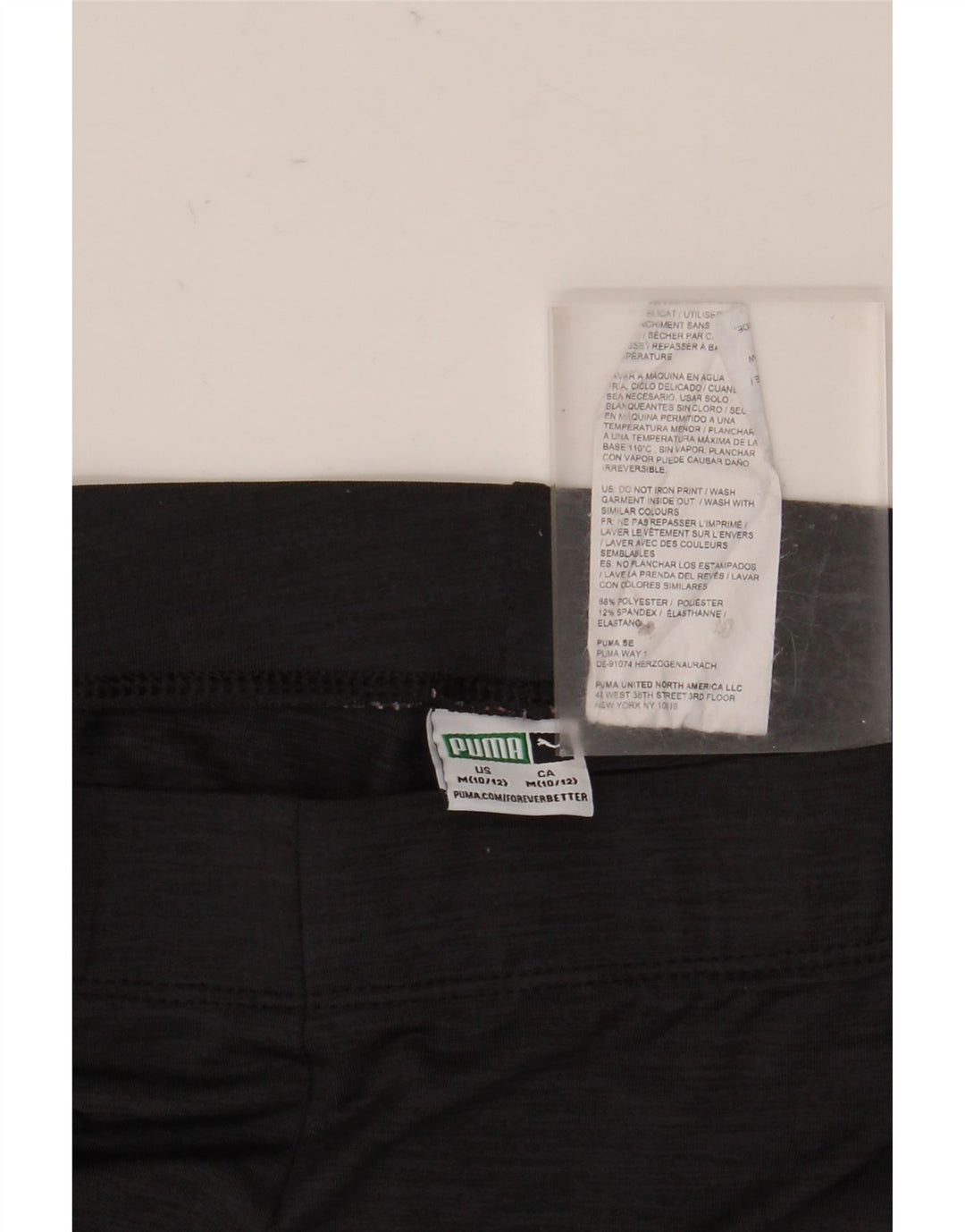 Leggings Puma per ragazze 10-11 anni medio nero poliestere