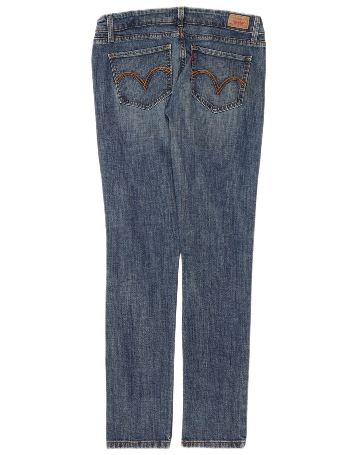 LEVI'S Donna 524 Jeans skinny super bassi US 9 Medio W30 L28 Cotone blu