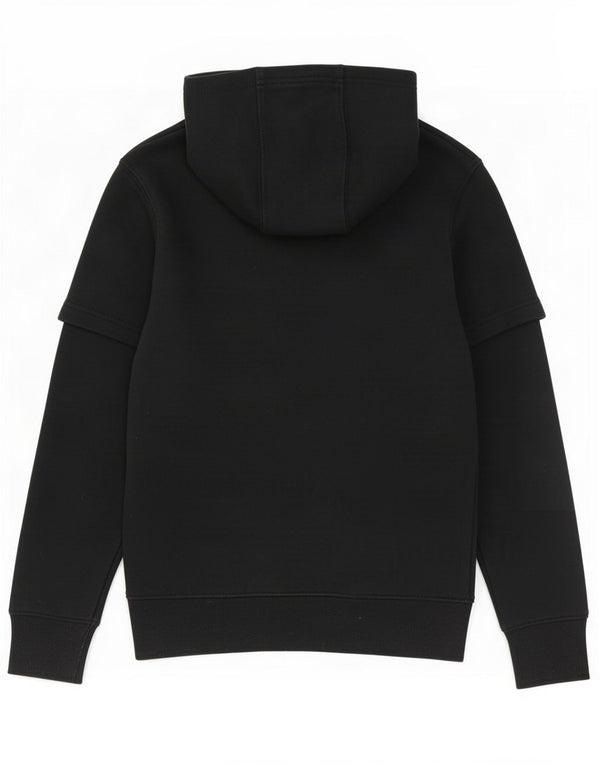 Levi's Boys Graphic Hoodie Jumper 9-10 Years Black Cotton