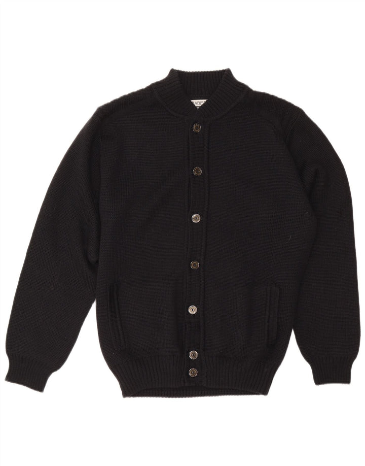 BABISTA Mens Cardigan Sweater UK 38 Medium Black Acrylic