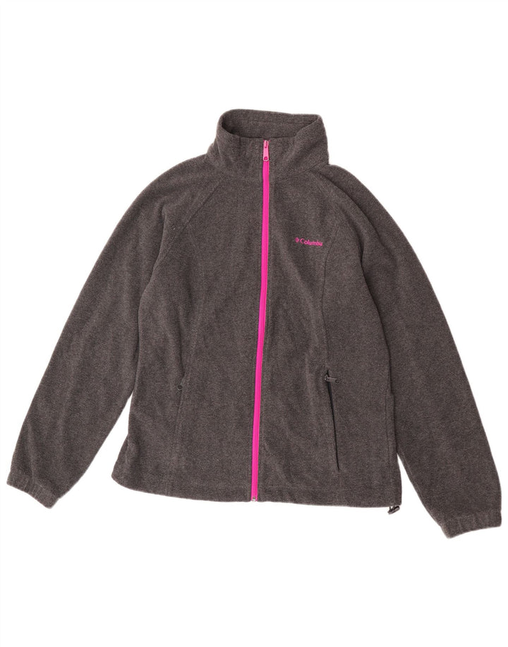 Giacca in pile da donna Columbia UK 14 Sport in poliestere grigio medio