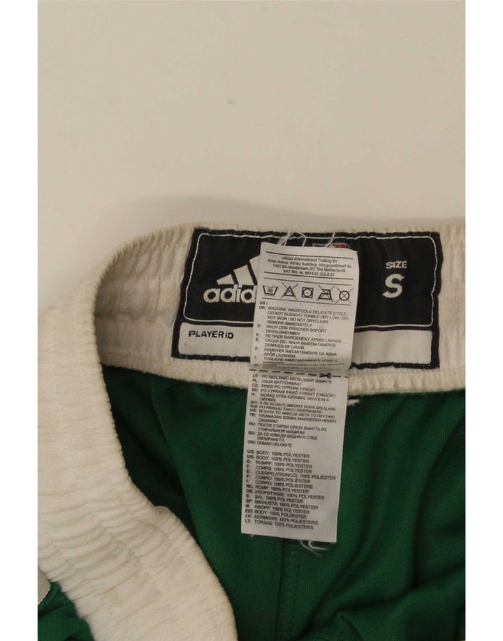 Pantaloncini sportivi Adidas da uomo Boston Celtics piccoli in poliestere color block verde