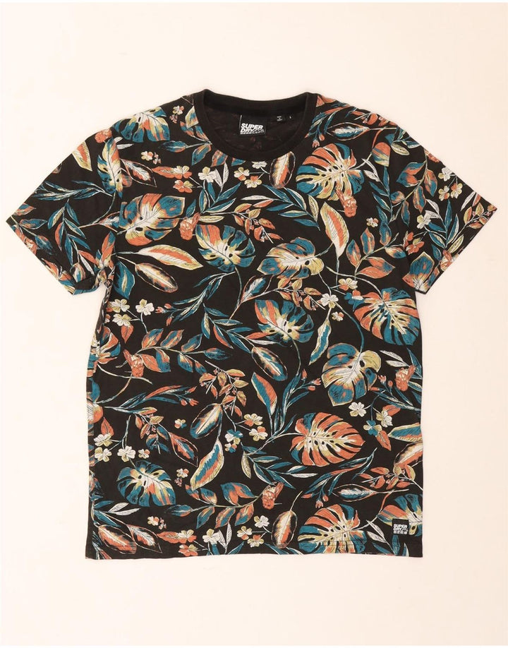 T-shirt grafica da uomo Superdry Top grande floreale multicolore