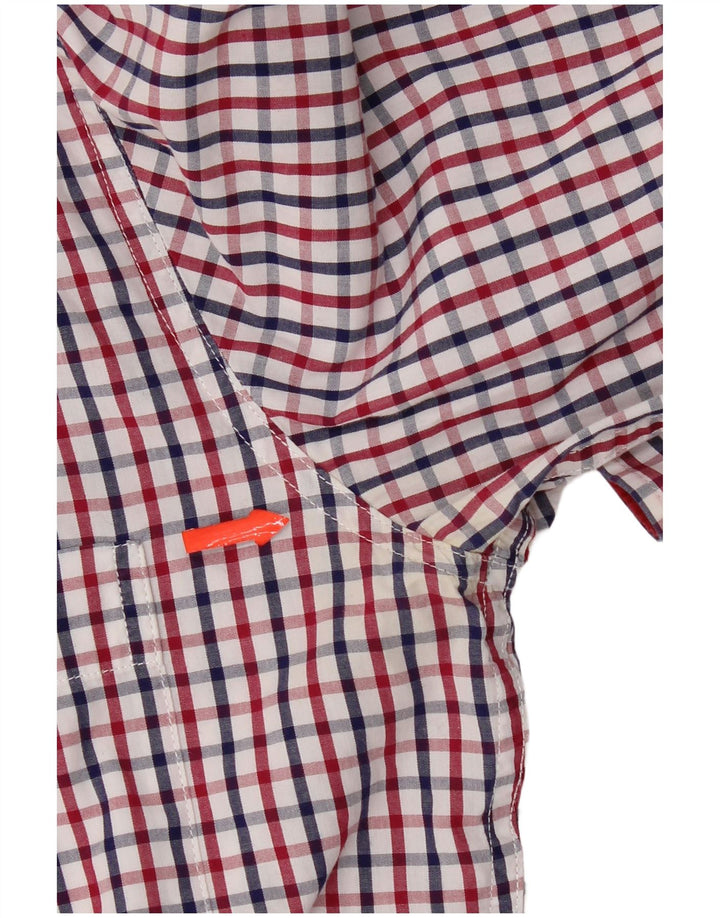 Camicia Fila da uomo in cotone a quadri multicolore medio