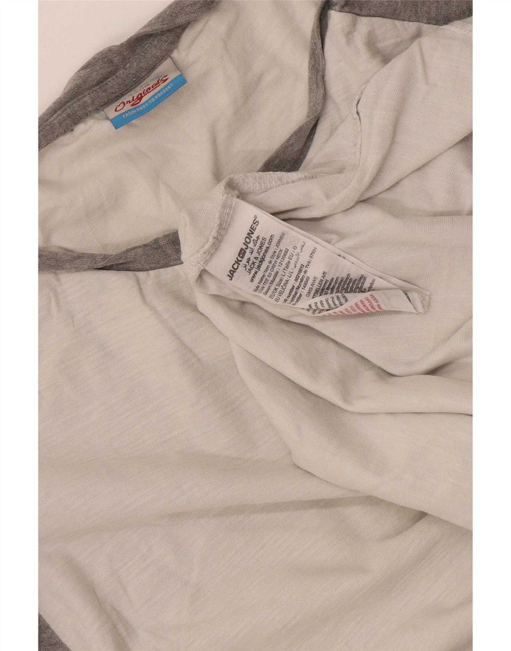 Jack & Jones T-shirt da uomo Top Large in cotone color block bianco