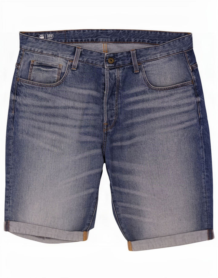 Pantaloncini di jeans da uomo G-Star W36 grandi blu